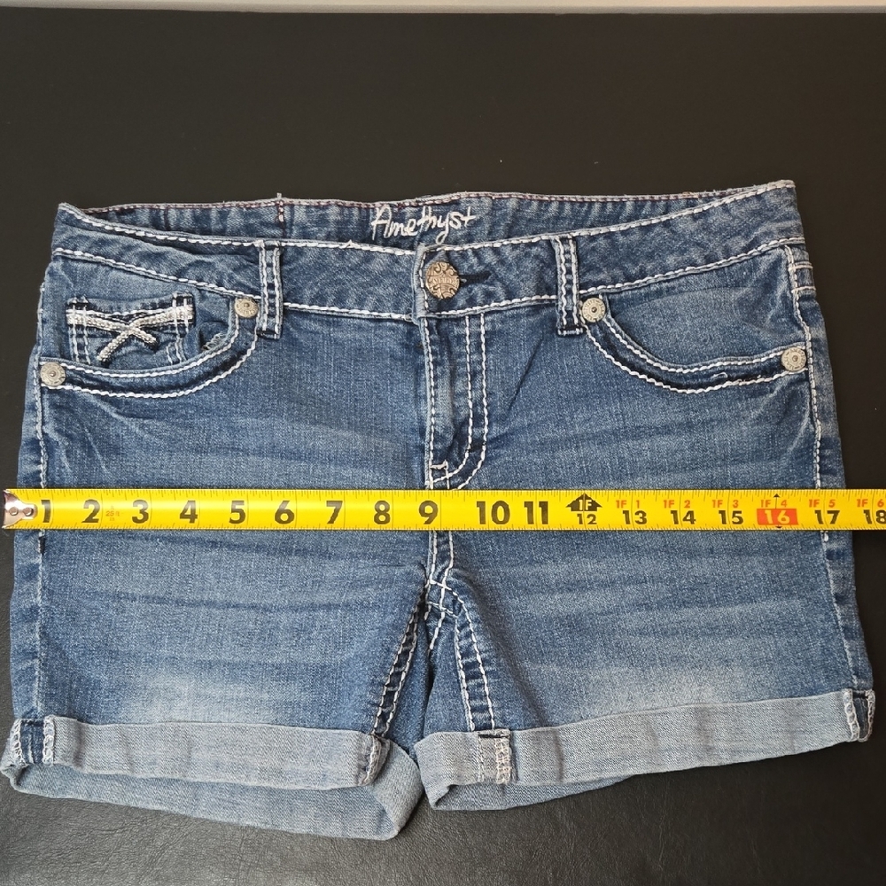 Amethyst Blue Jean Shorts - Picture 8 of 11